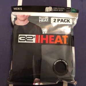Men’s Black Long Sleeve Dry-fit 2 pack. XL